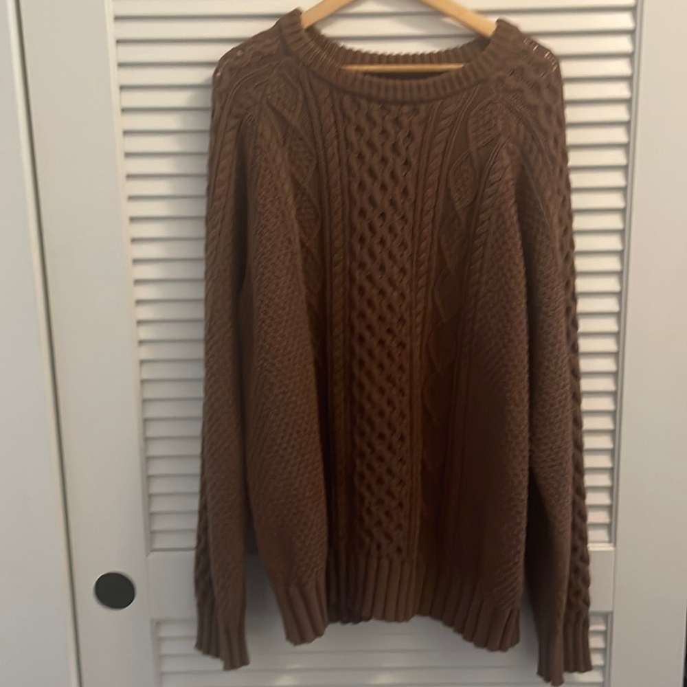 LL BEAN SIGNATURE FISHERMAN CREW NECK SWEATER XXL